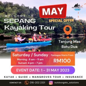 Tanjung Mas Batu Dua Sepang Kayaking to mangroves.